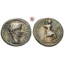 Roman Imperial Coins, Tiberius, Denarius 14-37, good vf