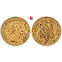 German Empire, Hessen, Ludwig III., 10 Mark 1876, H, good vf, J. 216