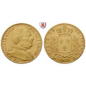 France, Louis XVIII, 20 Francs 1814, 5.81 g fine, vf