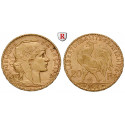 France, Third Republic, 20 Francs 1899-1914, 5.81 g fine, vf-xf