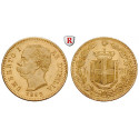 Italy, Kingdom Of Italy, Umberto I, 20 Lire 1879-1897, 5.81 g fine, vf-xf
