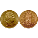 France, Louis XVIII, 40 Francs 1818, 11.61 g fine, vf-xf