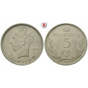 Belgium, Belgian Kingdom, Leopold III., 5 Francs 1936, vf