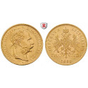 Austria, Empire, Franz Joseph I, 8 Gulden 1870-1891, 5.81 g fine, vf-xf