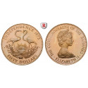Bahamas, Elizabeth II., 50 Dollars 1973, 7.83 g fine, PROOF
