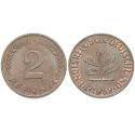 Federal Republic, Standard currency, 2 Pfennig 1969, J, xf, J. 381