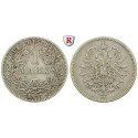 German Empire, Standard currency, 1 Mark 1877, B, nearly vf, J. 9