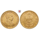 German Empire, Preussen, Wilhelm II., 20 Mark 1913, (COIN TYPE PICTURE), A, 7.17 g fine, xf, J. 253