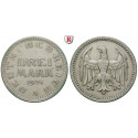 Weimar Republic, Standard currency, 3 Mark 1924, A, vf, J. 312