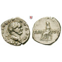 Roman Imperial Coins, Vespasian, Denarius 70-72, good vf