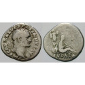 Roman Imperial Coins, Vespasian, Denarius 69-71, vf