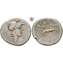 Roman Republican Coins, Q. Curtius, Denarius, nearly VF