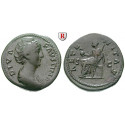 Roman Imperial Coins, Faustina Senior, wife of  Antoninus Pius, Dupondius after 141 AD, vf