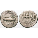 Roman Republican Coins, Marcus Antonius, Denarius 32-31 BC, nearly vf