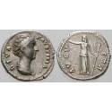 Roman Imperial Coins, Faustina Senior, wife of  Antoninus Pius, Denarius after 141, vf
