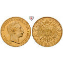 German Empire, Preussen, Wilhelm II., 10 Mark 1890-1912, (COIN TYPE PICTURE), A, 3.58 g fine, vf, J. 251