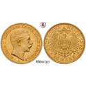 German Empire, Preussen, Wilhelm II., 10 Mark 1890-1912, (COIN TYPE PICTURE), A, 3.58 g fine, vf, J. 251
