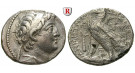 Syrien, Königreich der Seleukiden, Demetrios II., 2. Regierung, Tetradrachme Jahr 183 = 130-129 v.Chr., ss-vz/ss