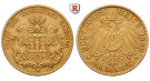 Deutsches Kaiserreich, Hamburg, 20 Mark 1899, J, ss+, J. 212