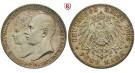 Deutsches Kaiserreich, Mecklenburg-Schwerin, Friedrich Franz IV., 5 Mark 1904, Hochzeit, A, ss-vz/vz, J. 87