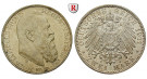 Deutsches Kaiserreich, Bayern, Luitpold, Prinzregent, 2 Mark 1911, 90. Geburtstag, D, vz+, J. 48