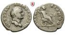 Römische Kaiserzeit, Vespasianus, Denar 73, ss