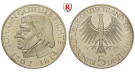 Bundesrepublik Deutschland, 5 DM 1964, Fichte, J, vz+, J. 393