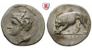 Italien-Lukanien, Velia, Didrachme 334-300 v.Chr., ss+/vz