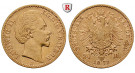 Deutsches Kaiserreich, Bayern, Ludwig II., 20 Mark 1872, D, ss+, J. 194