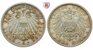 Deutsches Kaiserreich, Lübeck, 2 Mark 1904, A, vz+, J. 81