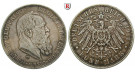 Deutsches Kaiserreich, Bayern, Luitpold, Prinzregent, 5 Mark 1911, 90. Geburtstag, D, ss+, J. 50