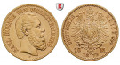 Deutsches Kaiserreich, Württemberg, Karl, 10 Mark 1873, F, ss+, J. 289