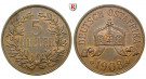 Nebengebiete, Deutsch-Ostafrika, 5 Heller 1908, J, ss-vz, J. 717