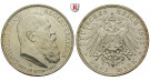 Deutsches Kaiserreich, Bayern, Luitpold, Prinzregent, 3 Mark 1911, 90. Geburtstag, D, f.vz/vz+, J. 49