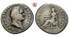 Römische Kaiserzeit, Vespasianus, Denar 75, ss