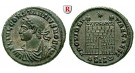 Römische Kaiserzeit, Constantius II., Caesar, Follis 328-329, vz+