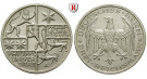 Weimarer Republik, 3 Reichsmark 1927, Uni Marburg, A, vz+, J. 330
