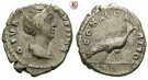 Römische Kaiserzeit, Faustina I., Frau des Antoninus Pius, Denar nach 141, ss+