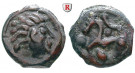 Gallien, Senones, Potin-Einheit 1.Jh. v.Chr., ss+
