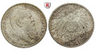 Deutsches Kaiserreich, Bayern, Luitpold, Prinzregent, 2 Mark 1911, 90. Geburtstag, D, vz-st/vz, J. 48