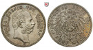 Deutsches Kaiserreich, Sachsen, Georg, 5 Mark 1904, Auf den Tod, E, vz/vz-st, J. 133
