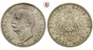 Deutsches Kaiserreich, Anhalt, Friedrich II., 3 Mark 1909, A, ss+, J. 23