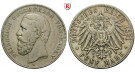 Deutsches Kaiserreich, Baden, Friedrich I., 5 Mark 1891, G, ss, J. 29F