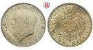 Deutsches Kaiserreich, Bayern, Ludwig III., 2 Mark 1914, D, f.vz/vz-st, J. 51