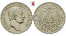 Deutsches Kaiserreich, Sachsen, Friedrich August III., 2 Mark 1907, E, ss+, J. 134
