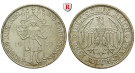 Weimarer Republik, 3 Reichsmark 1929, Meißen, E, vz/vz-st, J. 338