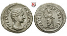 Römische Kaiserzeit, Julia Mamaea, Mutter des Severus Alexander, Denar 228, ss-vz