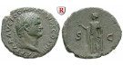 Römische Kaiserzeit, Domitianus, Caesar, As 76, ss