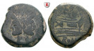 Römische Republik, Anonym, As ca. 211 v.Chr., f.ss