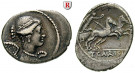 Römische Republik, T. Carisius, Denar 46 v.Chr., ss